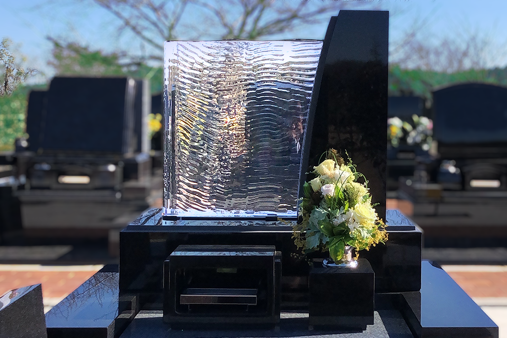 ガラスのお墓規格墓石R型2