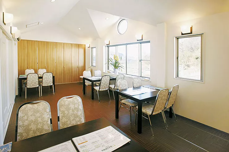 ゆったりくつろげる休憩所